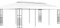 Iiaky Tenda Gazebo 6x3 m Bianco,Gazebo Pergola con Telo Impermeabile Richiudibile E Struttura Rettangolare in Acciaio Inossidabile Ad Alta Densità,per Arredo Giardino,Terrazzo e attività Commerciale