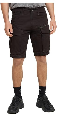 G-Star Men's Rovic Zip Regular Shorts, Black (dk black D26214-5126-6484), 28