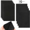 Kayqbonke 4 Paar Klettband zum Nähen, 20 x 30cm Klettband Breit, Schwarz Klettverschluss zum Nähen, Klettband für Textilien, Kleidung, Schuhe, Sofas