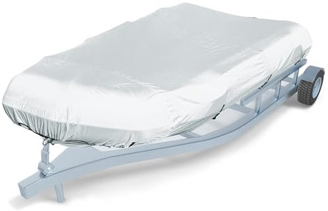 LFLIFENG Schlauchboot Abdeckung 7 Größen Schlauchboote Abdeckung UV-beständig Bootsplane Wasserdicht für kleine Schlauchboote und Festrumpfschlauchboote,380 * 200 * 46cm