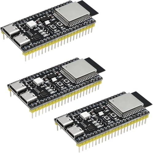 ESP32-S3-DevKitC-1-N16R2 ESP32-S3 Entwicklungsboard AYWHP Wi-Fi + BLE MCU Modul Voll integriert Kompatibel mit Arduino (3 Stück)