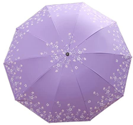 Parasol Umbrella Anti-UV Pliage Umbrella Mini parapluie de Sunshade Umbrel Couleur de style dentelle Couleur Soleil (violet)