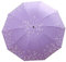 Parasol Umbrella Anti-UV Pliage Umbrella Mini parapluie de Sunshade Umbrel Couleur de style dentelle Couleur Soleil (violet)