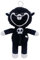 Benolls Smiling Critters Plush CatNap/Doyday/Craftycorn, Soft Stuffed Animal Pillow Doll for children and adults, (Black-B)