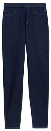 Marks & Spencer Jeggings Taille Haute Mélange D'indigo Foncé Femmes UK 16 (EU 44)