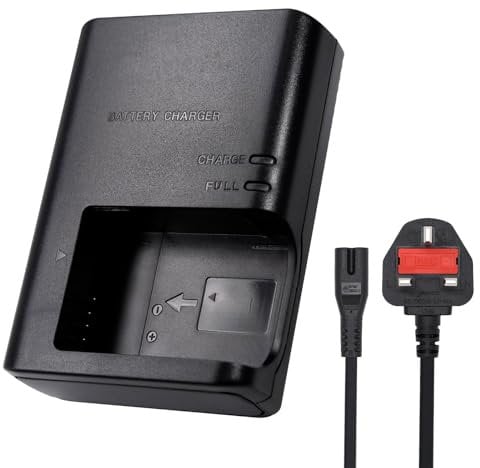LP-E12 LC-E12E LCE12 Battery Charger Compatible with Canon: EOS-M EOS M EOS M200 M50 M50II M10 M100 100D Rebel SL1 Kiss M M2 X7 PowerShot SX70 HS Camera Power Cord.