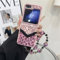 MYSXSWHL Custodia per cellulare per Samsung Galaxy Z Flip 5 6 4 3 cover protettiva,Rosa SL,Per Samsung Z Flip 4