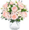 SOMYTING 2 Bündel Pfingstrose Künstliche Blumen Pfingstrose Blumenstrauß Kunstblumen Hortensienblüten Seidenpfingstrosen Blumensträuße für Hochzeit Tischaufsätze Blumenarrangement Dekor (Zimt Rosa)