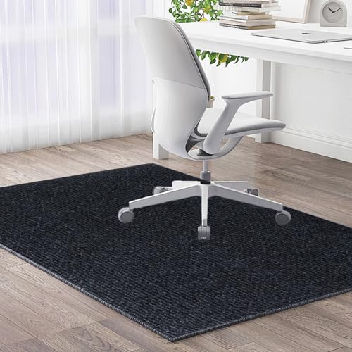 DAJAVE Office Chair Mat for Hardwood Floor, 150x90cm Hard Floor Protector Chair Mat Anti-Slip Computer Desk Chairs Mats for Home Office Chairs