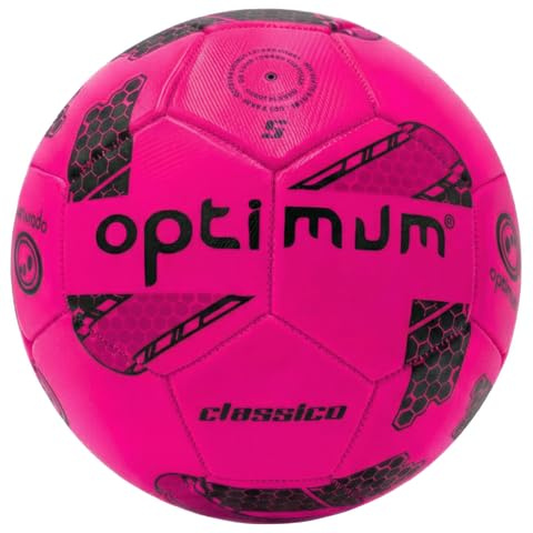 OPTIMUM Classico Ballon de Football Toutes Conditions Météorologiques - PVC au Toucher Doux et Élégant, Pression Uniforme, Adapté à Tous Les Terrains, pour Les Footballeurs de Tous Âges