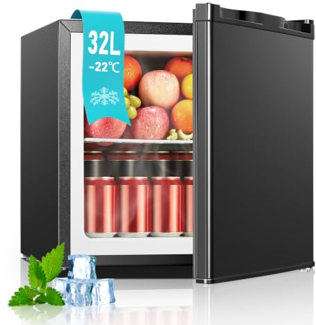 FOHERE Table Top Mini Freezer 32L for Home and Office,White