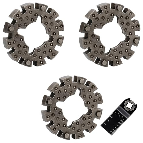Starlock Adapter, Three-Piece Set for Tool-Free Blade Switching, Precision Cutting in Woodworking and Renovation Projects.