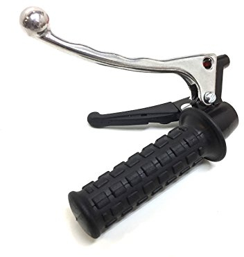 Streetparts24 Bremshebel-Halter mit Chokehebel links passend für Puch Maxi S/N 50 2T AC – Mofa/Moped/Mokick mit 22 mm Lenker – Bremsgriffhalter Einheit schwarz
