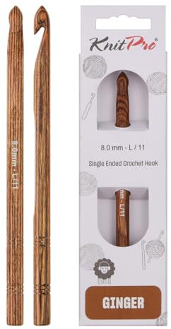 KnitPro Ginger Einfache Häkelnadel | 8mm