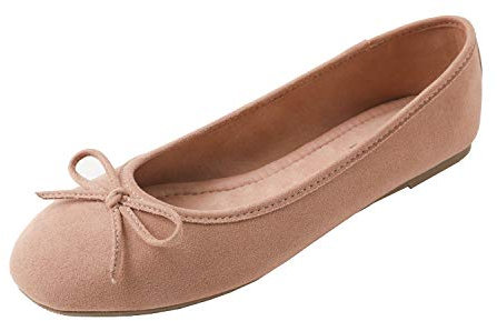 Feversole Women's Macaroon Colorful Suede Memory Foam Cushion Ballet Flat