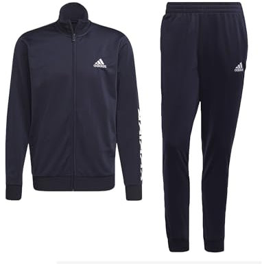 adidas Herren M Lin Tt Trainingsanzug, Top:Legend Ink/White Bottom:Legend Ink/White, M EU