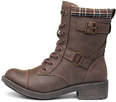 Rocket Dog Women's Thunder Fashion Boot, Brown Plaid, 5 UK