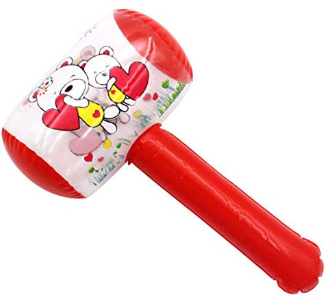 rongweiwang Farbe Random Kinder aufblasbaren Hammer Kinder Hammer-Spielzeug-Kind-Karikatur-aufblasbares Spielzeug mit Glocke