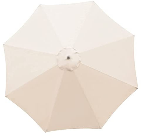 YYUYFGJ Toile De Remplacement Parasol Déporté Octogonal 3M 8 Baleines Toile De Rechange(Color:Blanc)