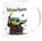 MoonWorks® Namenstasse personalisierte Kaffee-Tasse mit Namen Baby-Yoda persönliche Geschenke Weihnachten Wunschname weiß standard