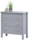 hagge home Skandinavisch Holz Kommode mit 3 Schubladen Sideboard Kommoden Sideboards Kommodenschrank Chest of Drawers Wohnzimmer Schrank Schlafzimmer Flur 75x37x75 cm Schmal Kleine Grau