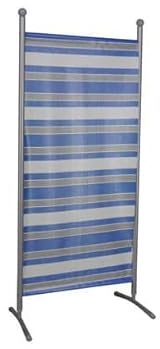 Angerer Freizeitmöbel GmbH Stellwand - Raumteiler & Raumtrenner Sichtschutz - Outdoor Paravent für Windschutz & Schatten auf Balkon (178 x 82 cm, Blau-Weiß-Grau)