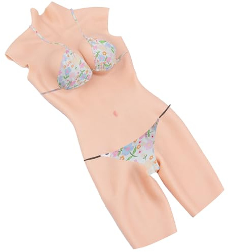 TEAYUYIM Silikon Bodysuit Silikon Brustplatte knielanges Modell Weiblich Realistische Fake Brüste für Crossdresser Cosplay