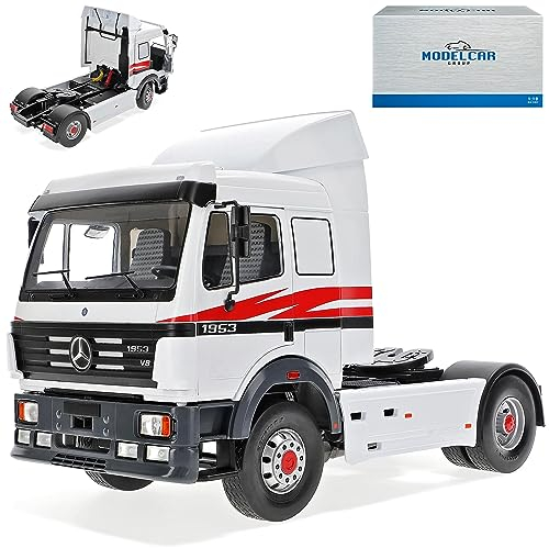 alles-meine.de GmbH Mercedes-Benz SK II Weiss 1988-1998 LKW Truck 1/18 Model Car Group Modell Auto mit individiuellem Wunschkennzeichen