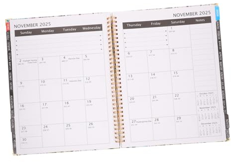 WOFASHPURET Agendabuch 2024 Notizbücher Notizbuch diaries Badezimmerdekorationen praktischer Schreibblock Monatsplaner 2024-2026 tragbar Kalenderbuch Bürobedarf Tagebuch a4 Agenda-Buch