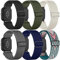 TUCOMO 6Pack Elastische Nylon Armband Kompatibel mit Amazfit GTR mini/GTS 4 Mini/GTS 4/GTS 3/GTS 2 Mini/GTS 2e/GTS 2/GTS,Loop Dehnbare Ersatzband für Amazfit Bip U Pro/Bip 3 Pro/Bip Lite Herren Damen