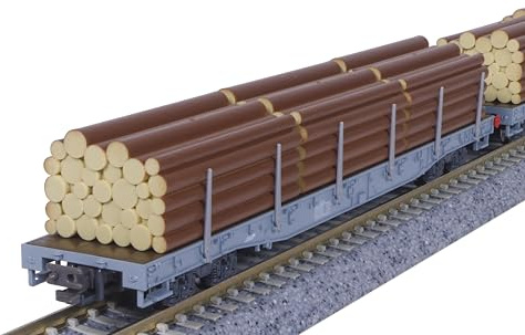 KATO 10-1891 N Spur Rhätische Eisenbahn Langwagen R-w Log Loading Set von 4 Autos 10-1891