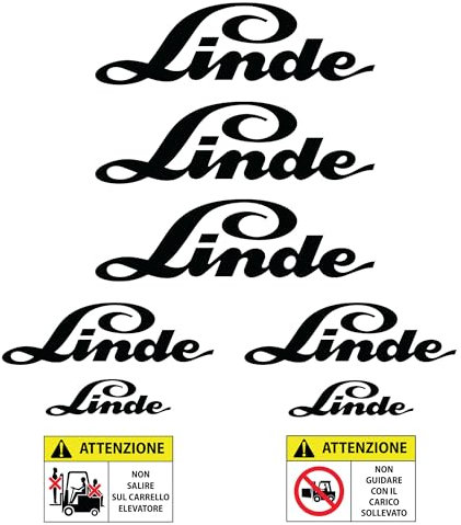 PUMU Aufkleber-Set Linde für Hubwagen Muetto Sticker H35D E25 E20 E60 E80 H40 Schwarz
