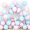 Ousuga Ballons Rose et Bleu, 30 Pièces 12 Pouces Gender Reveal Ballon Révéler Latex Hélium Ballons Baudruche Ruban pour Garçons Filles Anniversaire Baby Shower Mariage Baptême Fête Célébrations