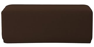 EBETA E Hockerbezug, Jacquard Husse, Überzug, Bezug für Ottomane, Fußbank (Schokolade)