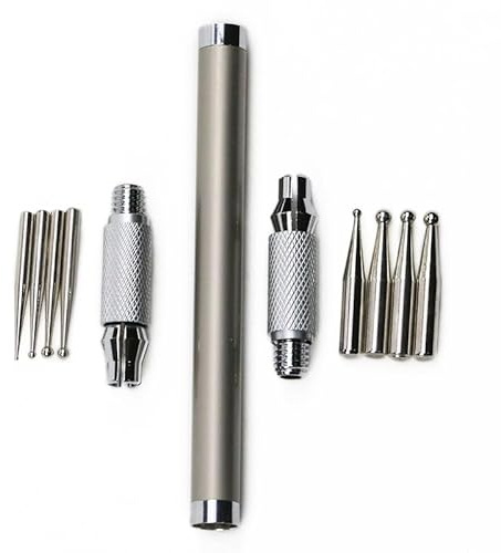 Leather Craft Tool Embossing Carving Stylus Modeling Point Pattern Stylus Steel Dual Tipped Double End Tracing Dotting Tool Spoon Ball Pen Stylus