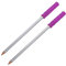 Bleistift Topper, Silikon Kaukette Kaustab Kaubarem Bleistiftaufsatz Kauaufsatz Stifte für Baby Beißhilfe Kaubares Schmuckspielzeug (Lila Säbelstift-Set Beißring)