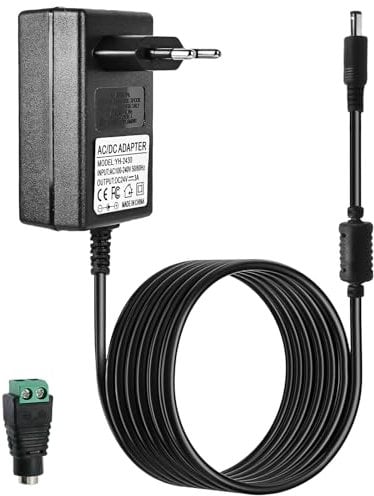 24V 3A Netzteil Adapter: 72W Netzteil AC zu DC Konverter Transformator 100~240V Eingang, Steckernetzteil 24v, Netzteil 24v für Radiowecker, Lichtleisten, Switch, LED-Strip Streifen, Speedport