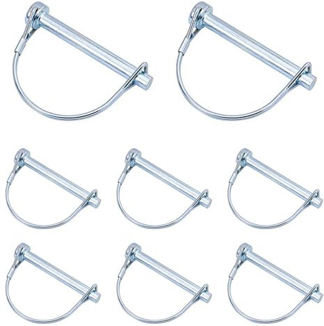 Rohrklappsplinte mit Rastverschluss, Sicherungsstift, PTO Pin, Welle Verriegelungsstift, Rohr Sicherungssplinte, Sicherungsbolzen, Welle Verriegelung Stift - Kupplungsstift für Bauernhof Anhänge
