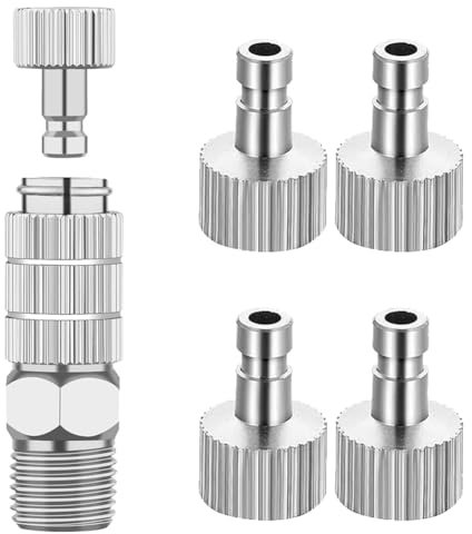 Pinafresa Adapter-Set für Airbrush-Schnellkupplungen mit 5 1/8-Buchsen und 1 Steckeradapter