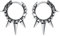 PROESS Spike Drachen Ohrringe 925 Sterling Silber Punk Spike Creolen Ohrringe Drachen Schmuck Geschenke für Frauen Herren