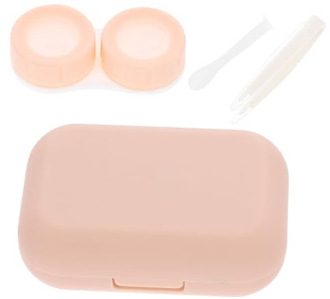 ORFOFE Tragbare Kontaktlinsenbox Mit Spiegel Aus Robustem Material Auslaufsicher Und Kompakt Praktischer Organizer Für Zuhause Und Unterwegs Für Kontaktlinsenpflege Und Reisegebrauch