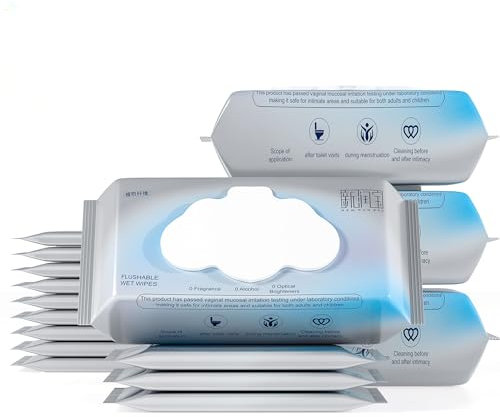 Joy Cruise Moist Toilet Tissues Flushable Wet Paper,Adult Toilet Wipes Wet Wipe,Fragrance Free 40 or 42 Wipe Per Pack (124 Total Wipes)