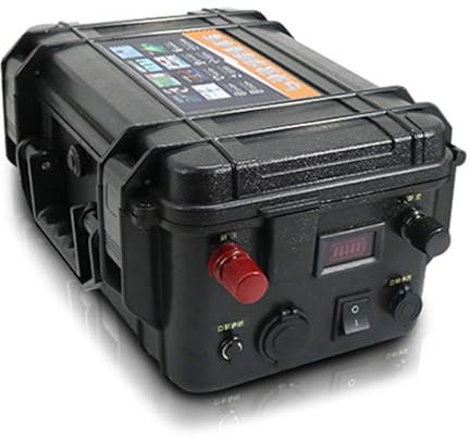 TGHY Batterie de propulseur extérieur 12V 100AH ​​120AH 150AH 200AH Batterie au Lithium LiFePO4 24V 100AH ​​120AH Batterie au Lithium pour voiturette de Golf RV Bateau de pêche,24v 120ah