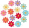 BOXOB 14pcs Cute Flower Iron on Patches, Daisy Sew on Embroidered Appliques Floral Embroidery Sewing Patches Decorations for DIY Bags Clothes Jackets Jeans Backpack Hats Crafts, 7 Colors