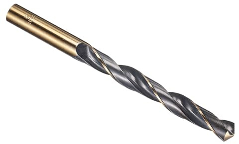 PATIKIL 12mm Drill Bit 4341 High-Speed Steel 118° for Thin Metal | Jobber Straight Shank 118° Black and Gold Finish for Medium-hard Metal Steel Acrylic