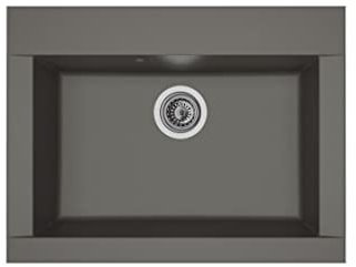 STRADOUR Fregadero Hexo 1 bandeja gris hormigón