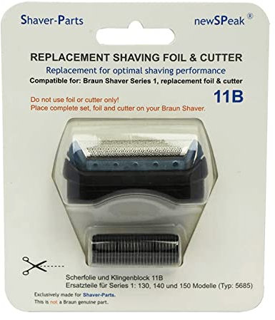 Alternative au rasoir électrique Braun et lame de coupe (lame) de remplacement 11B, Grille de Rasage et Block-Couteaux.