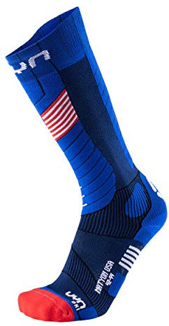 UYN Herren Natyon Skisocken, blau (Usa), 35/38