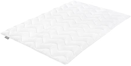 Traumnacht Basis Steppbett Duo Winterdecke, für den Winter, mit kuschelig weichem Microfaserbezug in 200 x 200 cm, weiß, Öko Tex zertifiziert, entwickelt in Deutschland