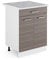 Vicco Küchenunterschrank R-Line, Edelgrau, 60 cm mit Schublade, AP Marmor